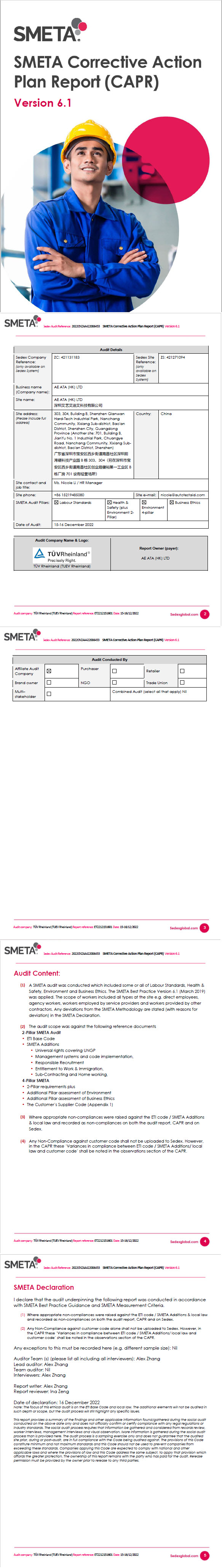 Capr Sample Quality Assurance - Automotive Electronic Tool